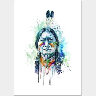 Sitting Bull New Portrait Posters and Art